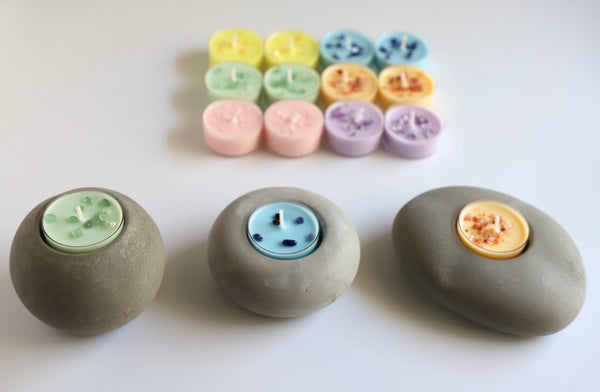 Intention Tealight Candles~Crystal Tealight Candles~